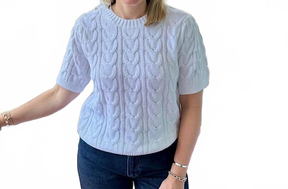 NEW JOHN + JENN percy sweater in chantilly